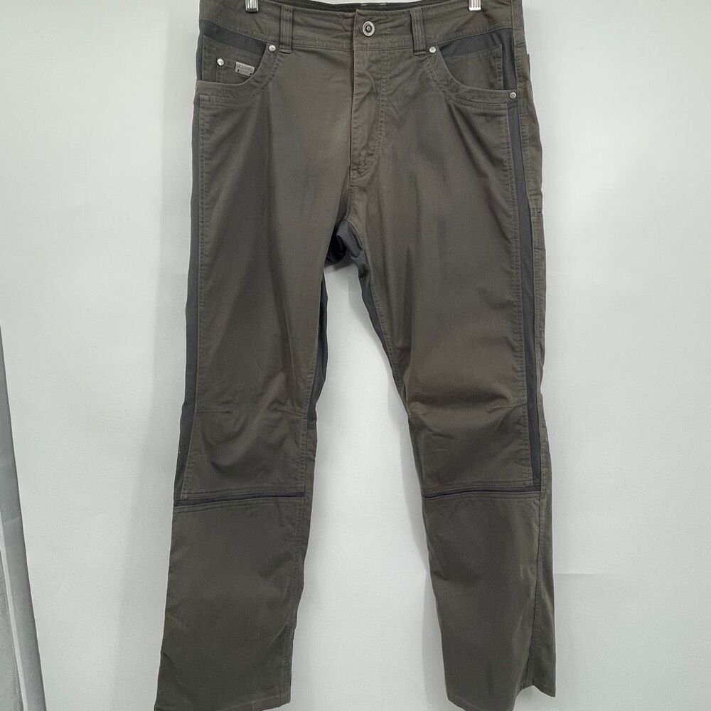 Kuhl Gray Stretch Panels Enduro Hiking Radikl Utility Cargo Pants Size 34x32